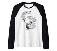 Peanuts Charlie Brown Globetrotter Adventure Vacaciones Turísticas Camiseta Manga Raglan