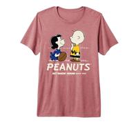 Peanuts Charlie Brown Lucy Pasar el rato USA Fútbol Clásico Diversión Camiseta Premium