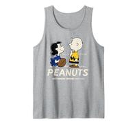 Peanuts Charlie Brown Lucy Pasar el rato USA Fútbol Clásico Diversión Camiseta sin Mangas