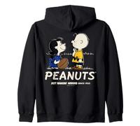 Peanuts Charlie Brown Lucy Pasar el rato USA Fútbol Clásico Diversión Sudadera con Capucha
