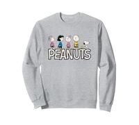 Peanuts - Comic All Stars Sudadera, Unisex para Adultos, Gris Jaspeado, L