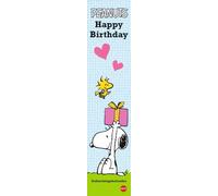 Peanuts Geburtstagskalender Langplaner: Snoopy, Charlie Brown und Co. in einem ewigen Kalender mit Kultcharakter. Länglicher Kalender für alle Ehrentage Ihrer Lieben
