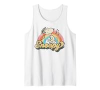 Peanuts Groovy Vibes Snoopy Music Retro 60s Vintage Festival Camiseta sin Mangas