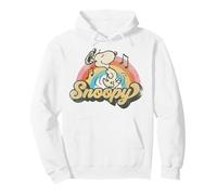 Peanuts Groovy Vibes Snoopy Music Retro 60s Vintage Festival Sudadera con Capucha