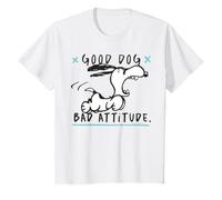 Peanuts Kids Snoopy Good Dog Bad Attitude Beagle Crazy Camiseta