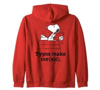 Peanuts: los errores tipográficos de Snoopy me enferman Sudadera con Capucha