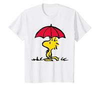 Peanuts - Paraguas Woodstock de Gran tamaño Camiseta, Niños, Blanco, 3 años