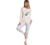 Peanuts Pijama Manga Larga Let It Snow para Mujer