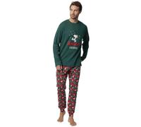 Peanuts Pijama Manga Larga Reindeer Crossing para Hombre