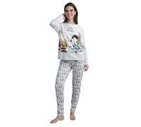 PEANUTS Pijama Manga Larga Snoopy&Friends para Mujer