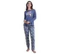 Peanuts Pijama Manga Larga Snow Drift para Mujer