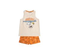 Peanuts Pijama Niña Verano 100% Algodón - Pijama Sin Mangas Summer Beagle para Niña - Pantalón Corto con Cinturilla Ajustable Estampado - Tejido Suave