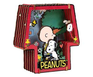 Peanuts puremind maqueta wooden theater healing hug