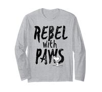 Peanuts Rebel with Paws Snoopy, Pop icónico, Punk Vintage de los 90 Manga Larga