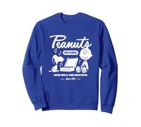 Peanuts - Récord de Snoopy Charlie Brown Sudadera, Unisex para Adultos, Azul Real, M