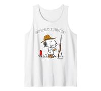 Peanuts Retro Snoopy Creative Artist Genius 90s Regalos Divertidos Camiseta sin Mangas