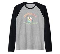 Peanuts Snoopy Beachy Life Summer Beach Vibes Retro Vintage Camiseta Manga Raglan