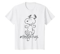 Peanuts Snoopy Beagle Abraza a su Perro, Mejor Amigo, clásico, Mejor Amiga Camiseta