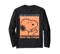 Peanuts Snoopy Bugged out Beagle Do Not Disturb LOL Classic Manga Larga