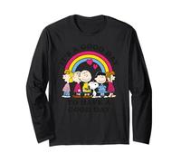 Peanuts Snoopy Charlie Brown Gang Buen Día Amigos Diversión Retro Manga Larga