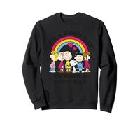 Peanuts Snoopy Charlie Brown Gang Buen Día Amigos Diversión Retro Sudadera