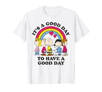 Peanuts Snoopy Charlie Brown Gang Good Day Friends Retro Fun Camiseta