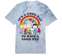 Peanuts Snoopy Charlie Brown Gang Good Day Friends Retro Fun Comfort Colors Adult Heavyweight T-Shirt