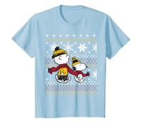 Peanuts Snoopy Charlie Brown Navidad Patrón clásico Camiseta