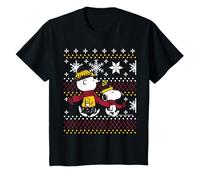 Peanuts Snoopy Charlie Brown Navidad Patrón Clásico Camiseta