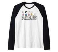 Peanuts Snoopy Charlie Brown Woodstock Gang Classic Walking Camiseta Manga Raglan