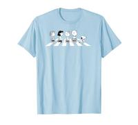 Peanuts Snoopy Charlie Woodstock Beatles Caminar Clásico Diversión Camiseta