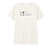 Peanuts Snoopy Charlie Woodstock Beatles Caminar Clásico Diversión Camiseta Premium