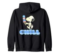 Peanuts Snoopy Chill Helado Verano Cool Vibes Retro Sudadera con Capucha