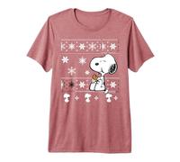 Peanuts Snoopy Christmas Cookie Pattern Classic Festive Camiseta Premium