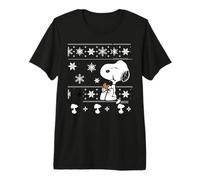 Peanuts Snoopy Christmas Cookie Pattern Festive Classic Camiseta Premium