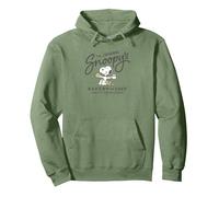 Peanuts - Snoopy Donut Sudadera con Capucha, Unisex para Adultos, Verde Salvia, L