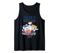 Peanuts Snoopy Gang Sports Baseball Super Stars Team Vintage Camiseta sin Mangas