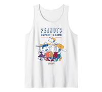 Peanuts Snoopy Gang Sports Baseball Super Stars Vintage Team Camiseta sin Mangas
