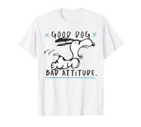 Peanuts Snoopy Good Dog Bad Attitude Crazy Classic Beagle Camiseta