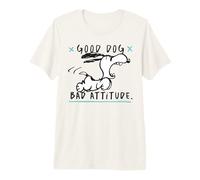 Peanuts Snoopy Good Dog Bad Attitude Crazy Classic Beagle Camiseta Premium