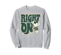 Peanuts Snoopy Groovy 60s Derecho en Paz Amor música Vintage Sudadera