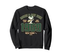 Peanuts Snoopy Groovy 60s Nueva York Paz Amor Música Vintage Sudadera