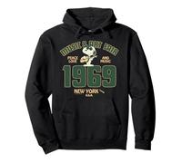 Peanuts Snoopy Groovy 60s Nueva York Paz Amor Música Vintage Sudadera con Capucha
