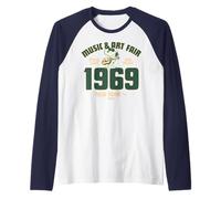 Peanuts Snoopy Groovy 60s Nueva York Paz Amor Vintage Music Camiseta Manga Raglan