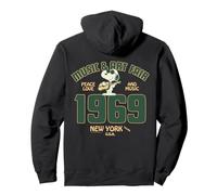 Peanuts Snoopy Groovy 60s Nueva York Paz Amor Vintage Music Sudadera con Capucha