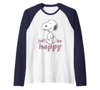 Peanuts Snoopy Happy Beagle Dog Walking Great Classic Day Camiseta Manga Raglan