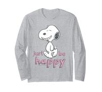 Peanuts Snoopy Happy Beagle Dog Walking Great Classic Day Manga Larga
