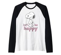 Peanuts Snoopy Happy Beagle Dog Walking Great Day Classic Camiseta Manga Raglan