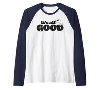 Peanuts Snoopy Joe Cool All Good Easy Life Lazy Classic Days Camiseta Manga Raglan