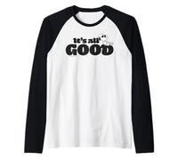 Peanuts Snoopy Joe Cool All Good Easy Life Lazy Days Classic Camiseta Manga Raglan